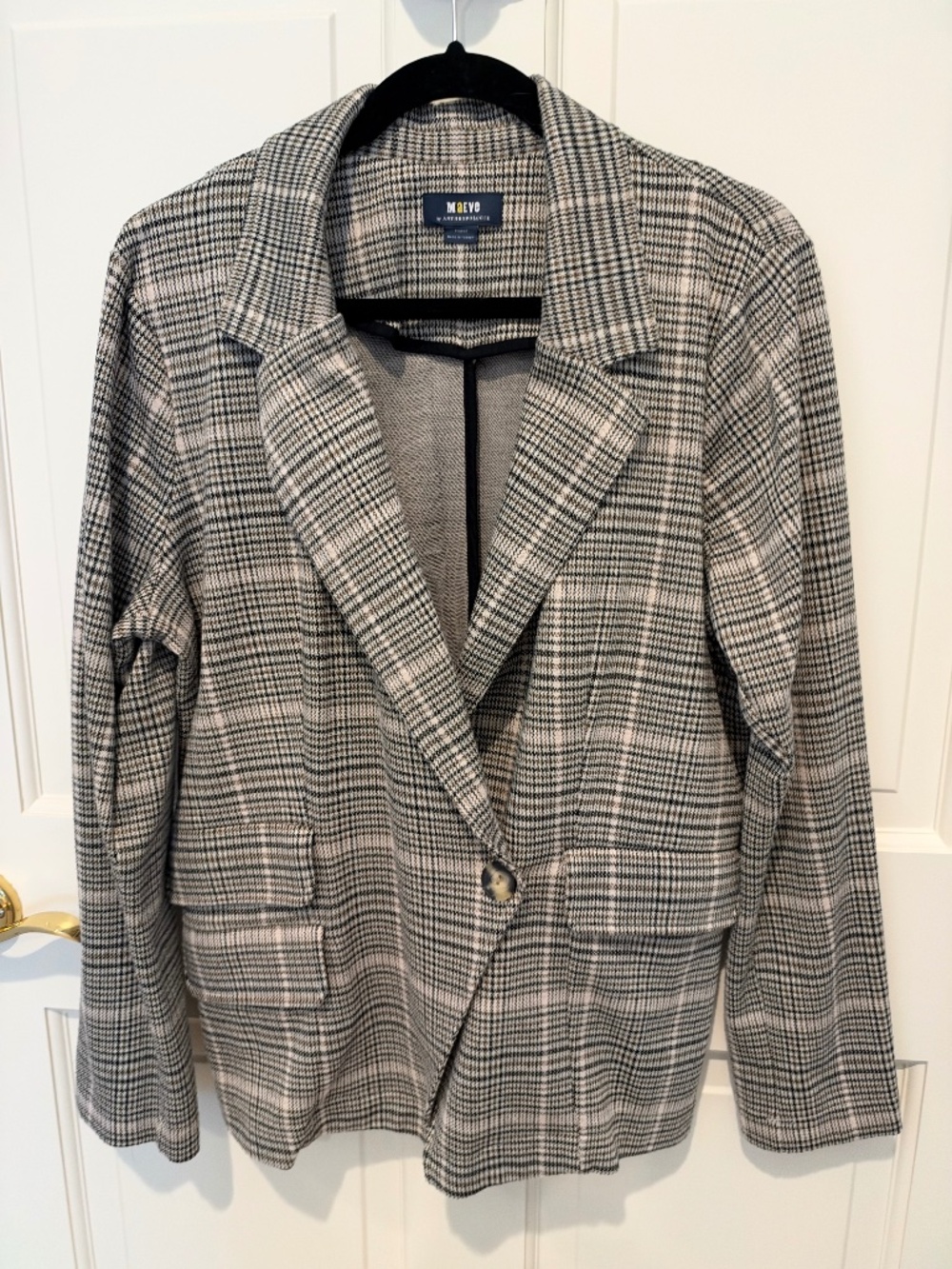 Maeve by Anthropologie Plaid Blazer | Large